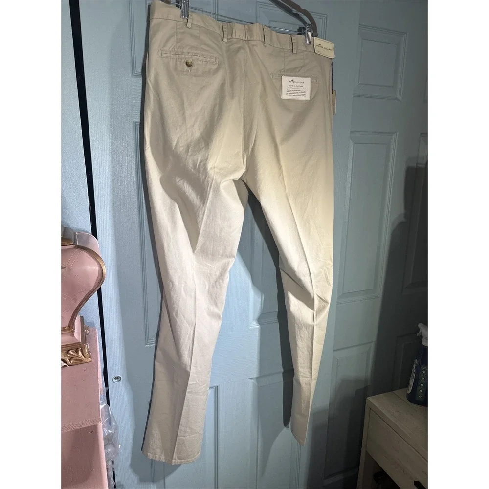 Peter Millar Soft Touch Twill Trousers NWT‎ Khaki Sz 42/36